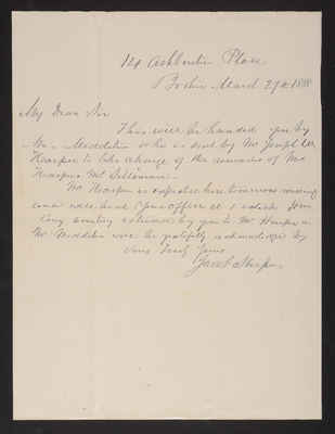 1888-03-27 Letter from Jacob Sleeper to Superintendent Lovering, 1831.018.004-027