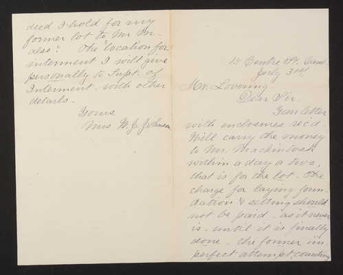 1888c-07-31 Letter from Johnson to Superintendent Lovering, 1831.018.004-024 - p1