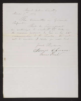 1859-03-07 Trustee Committee on Grounds: Building Tombs, 1831.033.003-006