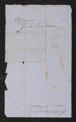 1853-12-12 Washington Tower Invoice: E. Willard (verso)