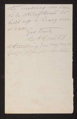 Letter: C. A. Curtis to Mr. J. W. Lovering, 1882 (page 2)