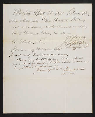 1870-04-23 Reception House: Letter from Winsor to Austin, 2021.010.011 - p2
