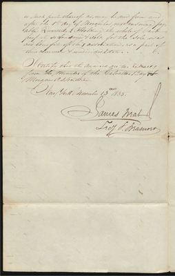 1. 3 Treat, James, 13 November 1835