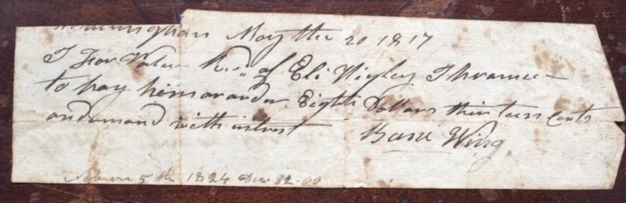 Bani Wing 1817 Promissory Note 