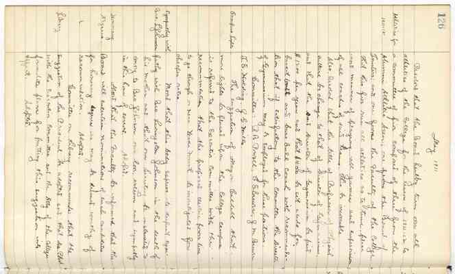 Wake Forest College Board of Trustees Minutes: 1906-1920