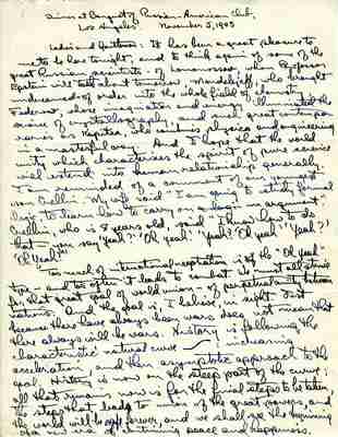 No Title [re: Soviet-American political tensions]. November 5, 1945 (1945s.6)