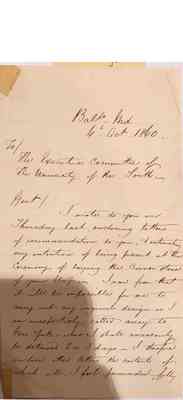Vault Early Papers of the University Box 1 Document Cornerstone Invitation 112